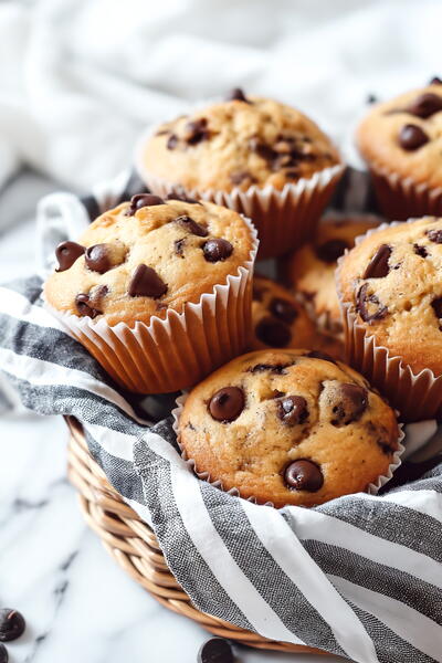 Soft And Fluffy Chocolate Chip Banana Bread Muffins Soft And Fluffy Chocolate Chip Banana Bread Muffins