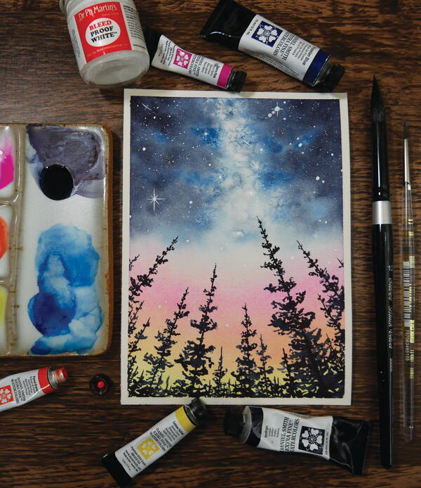 Nighttime in the Towering Forest Nighttime in the Towering Forest