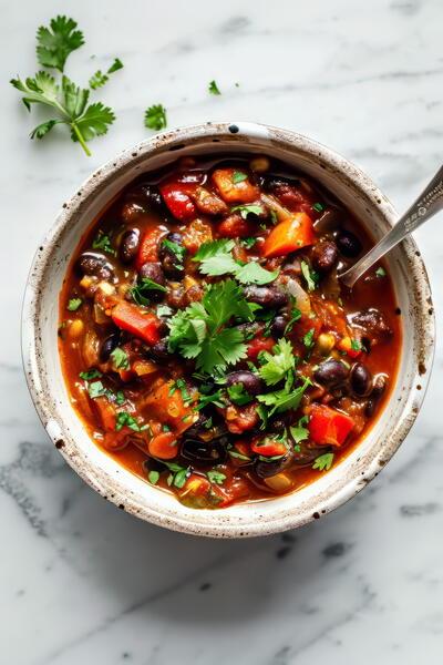 Easy One Pot Vegetarian Black Bean Chili Easy One Pot Vegetarian Black Bean Chili