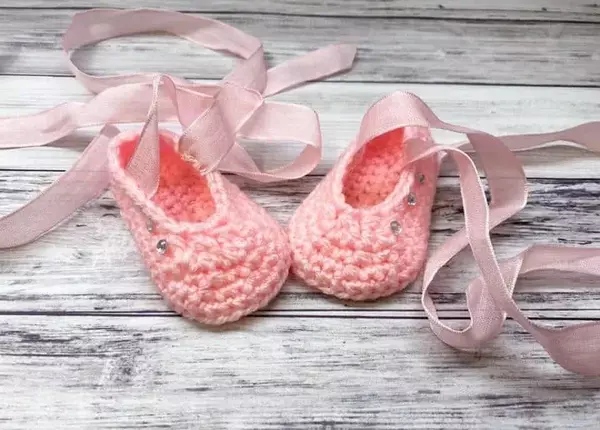 Ballet Crochet Baby Slippers Ballet Crochet Baby Slippers