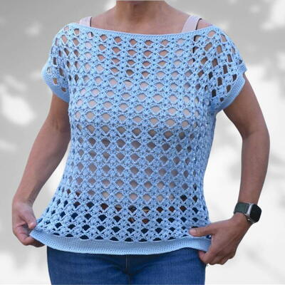 Lace Summer Crochet Top Free Pattern