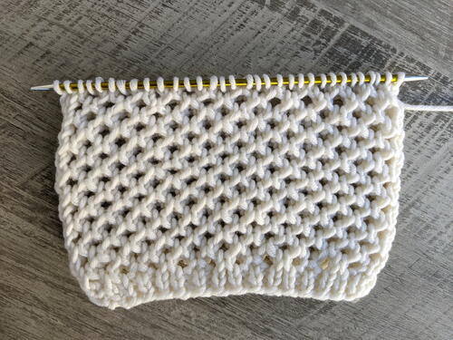 Knit Mesh Lace Stitch Knit Mesh Lace Stitch