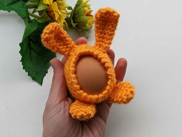 Crochet Easter Bunny Egg Holder
