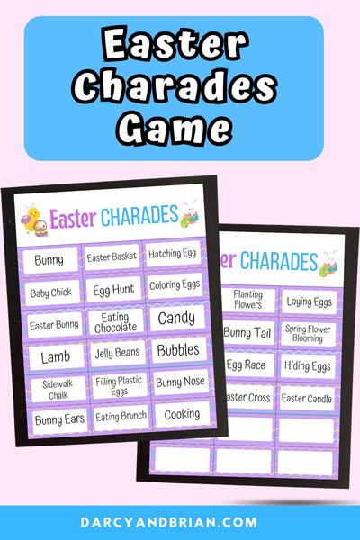 Easter Charades Easter Charades