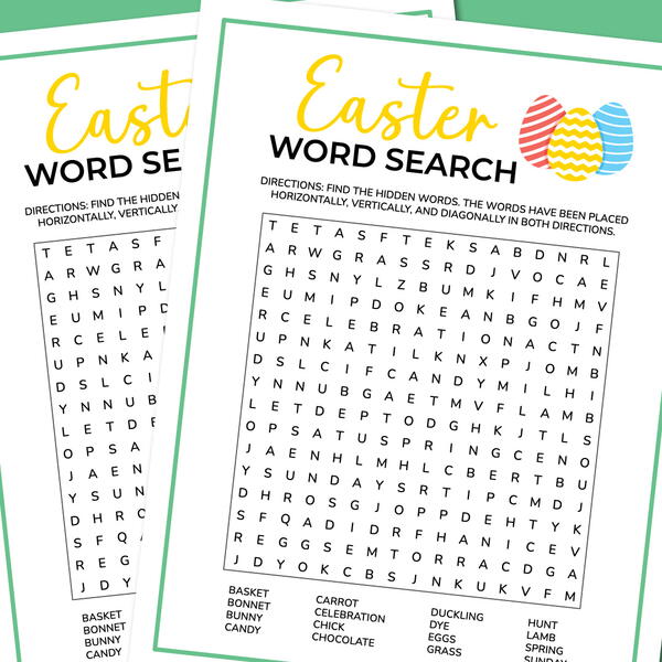 Easter Word Search Easter Word Search