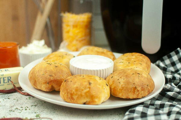 Easy Air Fryer Buffalo Chicken Bombs Recipe Easy Air Fryer Buffalo Chicken Bombs Recipe