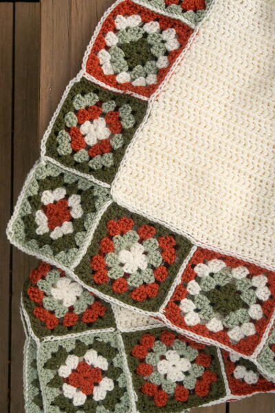 Granny Square Border Blanket Granny Square Border Blanket