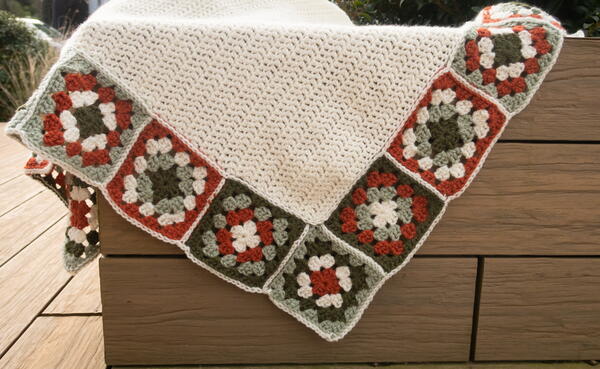 Granny Square Border Blanket Granny Square Border Blanket