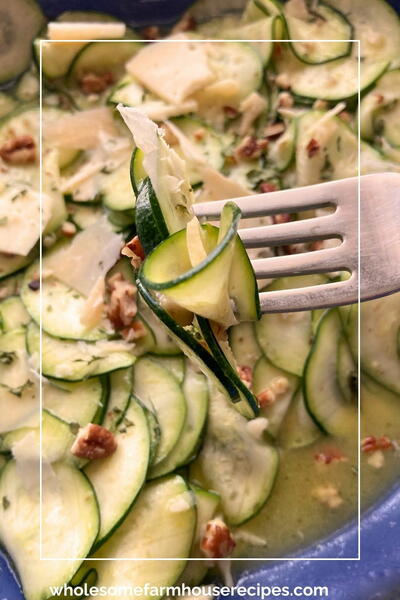 Shaved Zucchini Salad With Lemon-honey Dressing Shaved Zucchini Salad With Lemon-honey Dressing