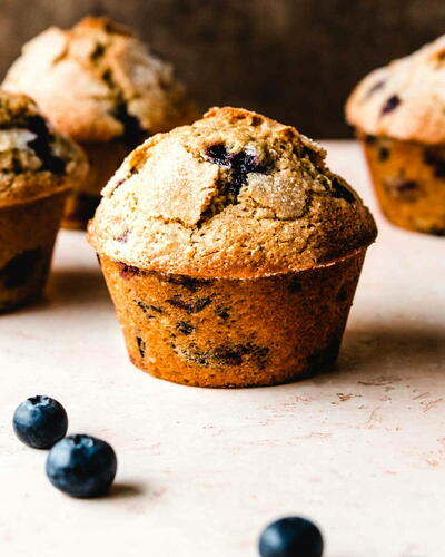 Moist Blueberry Muffins With Sour Cream