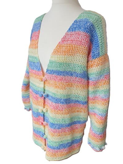 Rainbow Stripes Cardigan Rainbow Stripes Cardigan