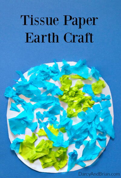 Tissue Paper Earth Day Craft Tissue Paper Earth Day Craft