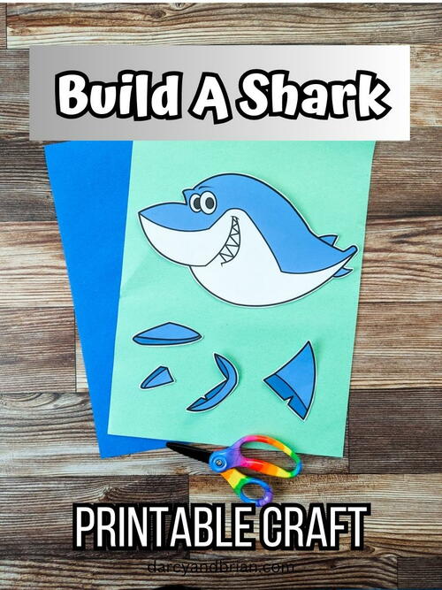 Build A Shark Printable Craft Build A Shark Printable Craft