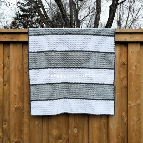 Simple Two Stitch Blanket Simple Two Stitch Blanket