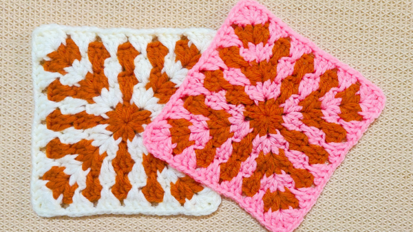 Trickle Down Crochet Granny Square Block Pattern Trickle Down Crochet Granny Square Block Pattern