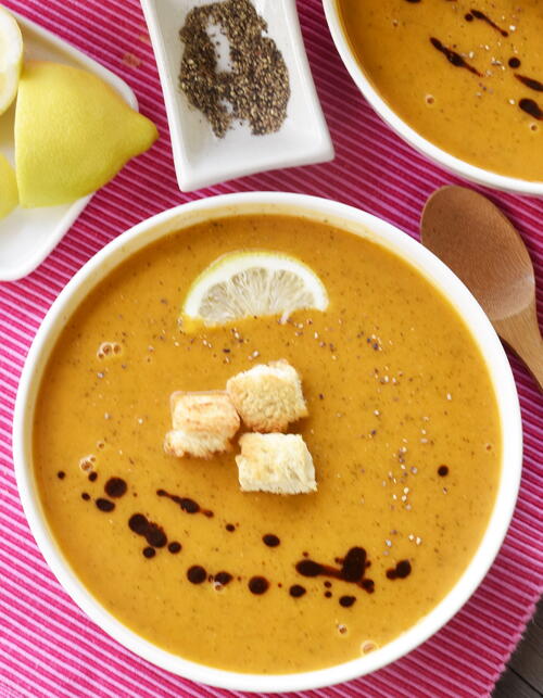 Turkish Red Lentil Soup Mercimek orbas Turkish Red Lentil Soup / Mercimek Çorbası