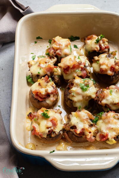 Bacon And Cheese Stuffed Mushrooms Bacon And Cheese Stuffed Mushrooms