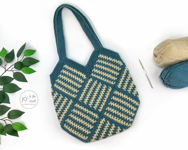 Striped Squares Bag Crochet Pattern Striped Squares Bag Crochet Pattern