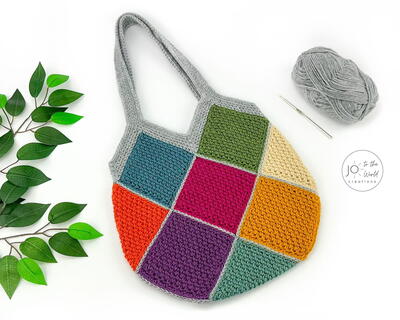 Colorful Squares Bag Crochet Pattern