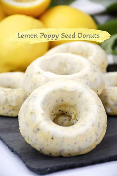 Lemon Poppy Seed Donuts Lemon Poppy Seed Donuts