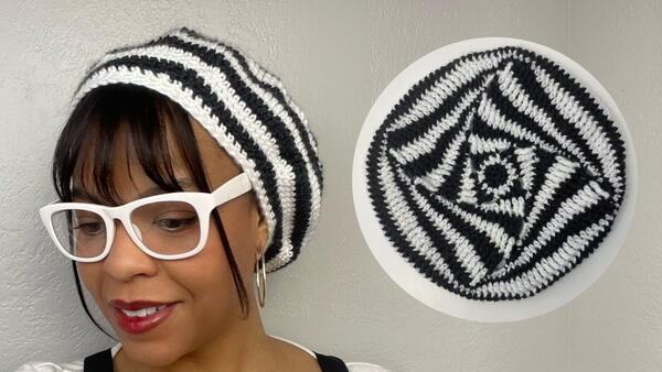 Pinwheel Crochet Slouch Beanie Pinwheel Crochet Slouch Beanie