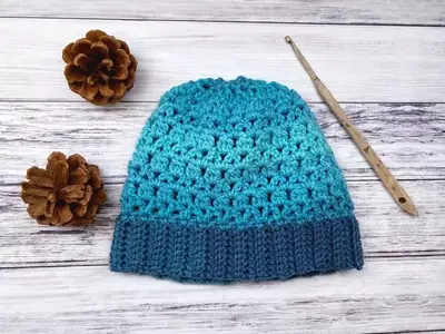 Easy Ombre Crochet Hat