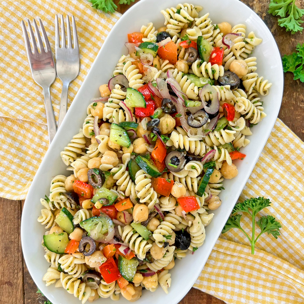 Mediterranean Pasta Salad Packed With Goodness Easy To Make Mediterranean Pasta Salad | Packed With Goodness & Easy To Make