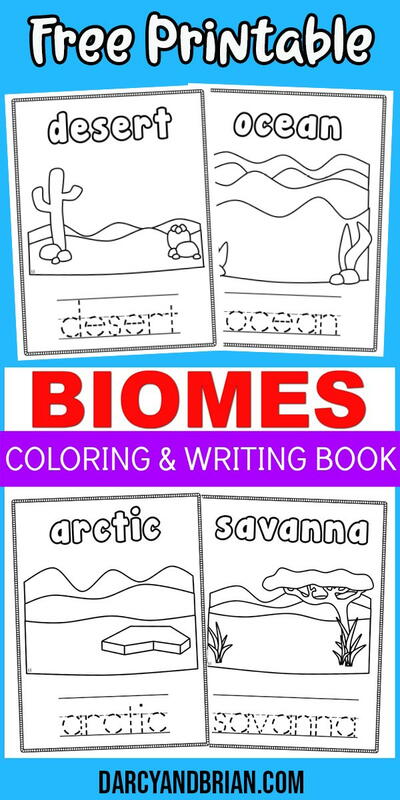 Biomes Printable Coloring Pages For Kids