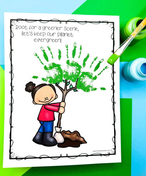 Earth Day Handprint Art Earth Day Handprint Art