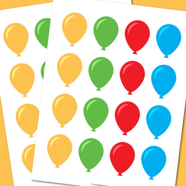 Balloon Cupcake Toppers Balloon Cupcake Toppers