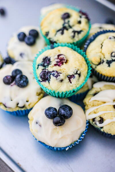 Easy Vegan Fluffy Blueberry Muffins