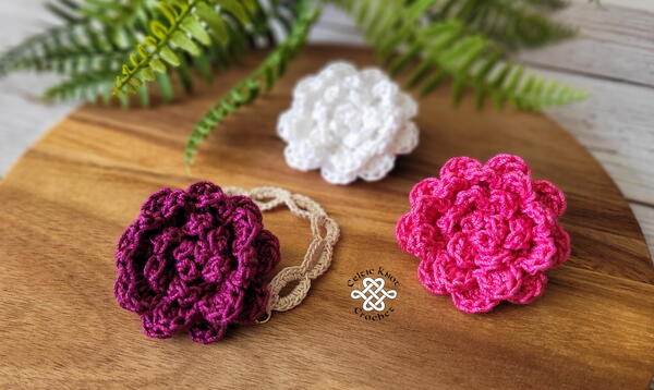 Crochet Flower Bracelet Crochet Flower Bracelet