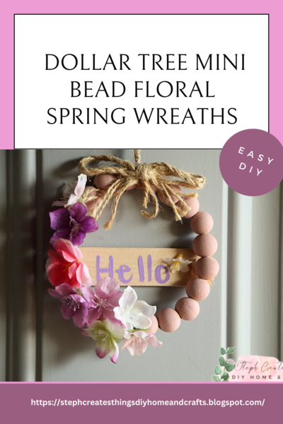 Dollar Tree Mini Bead Floral Spring Wreaths Dollar Tree Mini Bead Floral Spring Wreaths