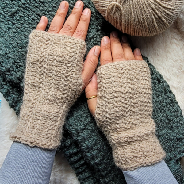 Tunisian Mirage Mitts Tunisian Mirage Mitts