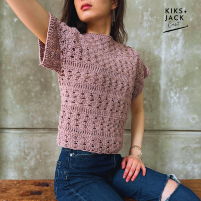 Pretty Lace Crochet Tee
