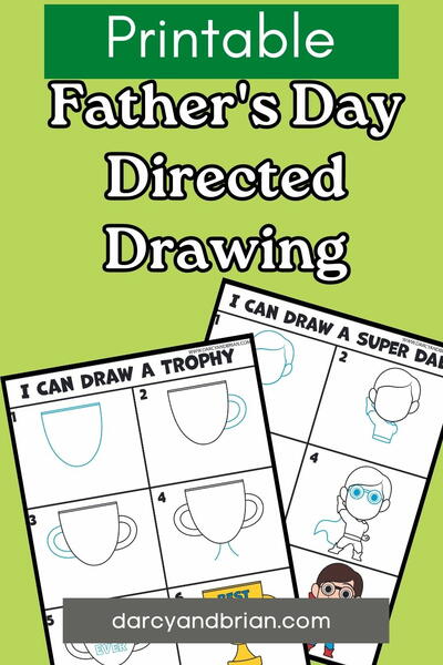 Fathers Day Directed Drawing Printable Father's Day Directed Drawing Printable