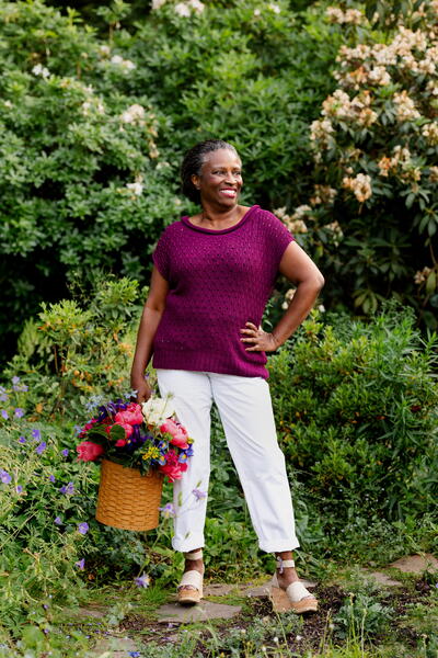 Forget-me-not Rolled Neck Tee Forget-me-not Rolled Neck Tee