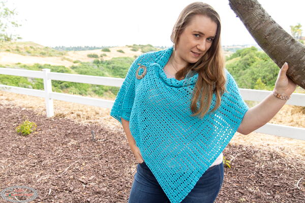 Illusion Rectangle Shawl Poncho Illusion Rectangle Shawl Poncho