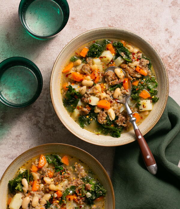 Italian Sausage White Bean Kale Soup Italian Sausage White Bean Kale Soup