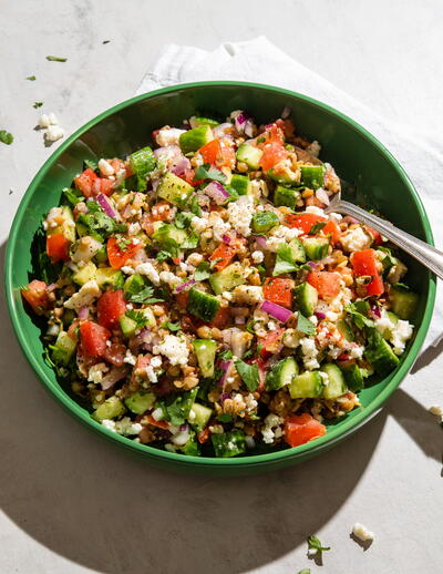 Middle Eastern Lentil Salad