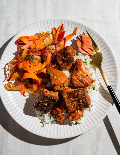 Maple Salmon Bites Maple Salmon Bites