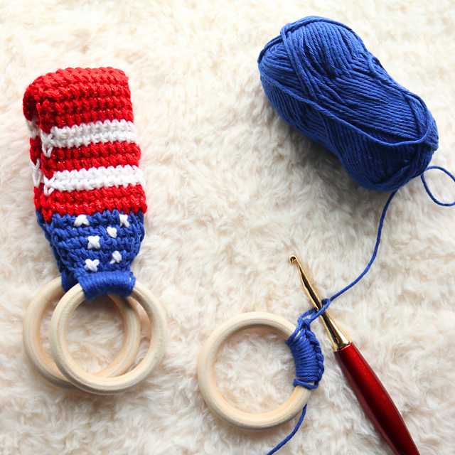 Star Spangled Towel Topper Star Spangled Towel Topper