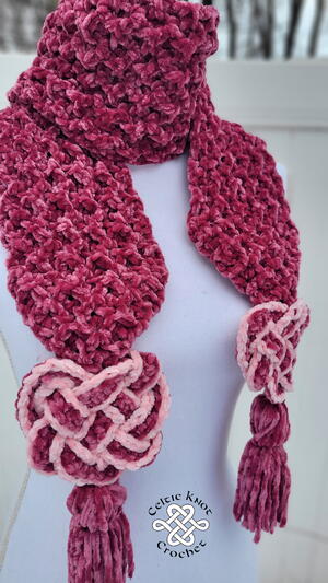 Velvet Celtic Heart Scarf Velvet Celtic Heart Scarf