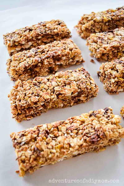 Homemade No-bake Granola Bars Homemade No-bake Granola Bars