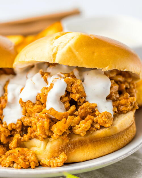 Slow Cooker Buffalo Chicken Sloppy Joes Slow Cooker Buffalo Chicken Sloppy Joes