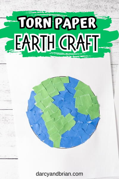 Torn Paper Earth Craft