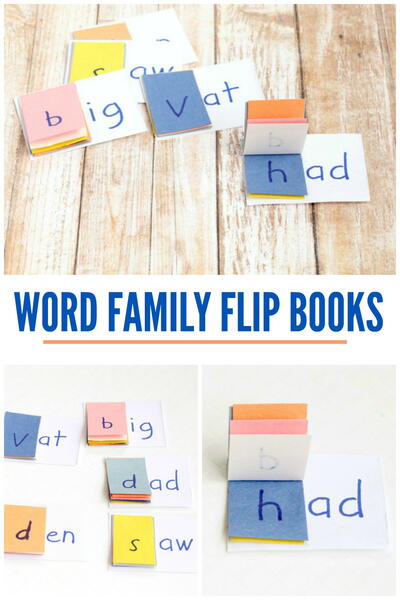 Diy Sight Word Family Flip Books For Kindergarten