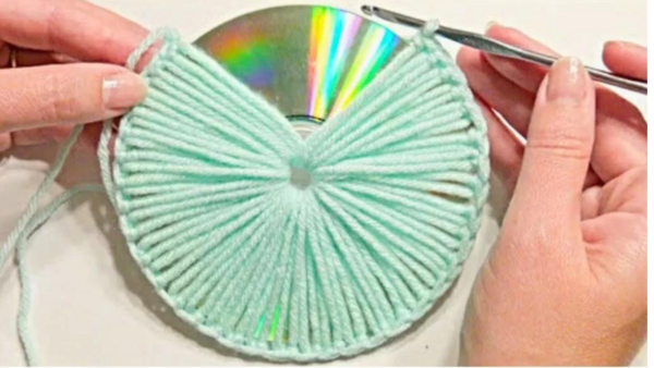 Crochet Basket With Cd Crochet Basket With Cd