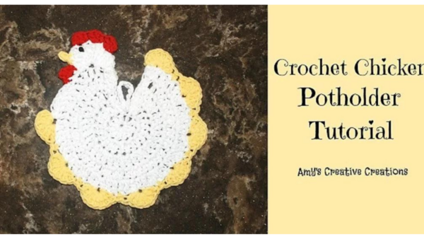 Crochet Chicken Pot Holder Crochet Chicken Pot Holder
