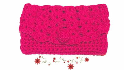 Crochet Clutch Purse 